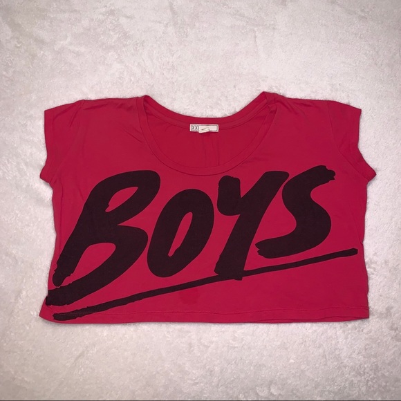 💛2/20$💛 Flowy "Boys" crop top (S) - Picture 1 of 2